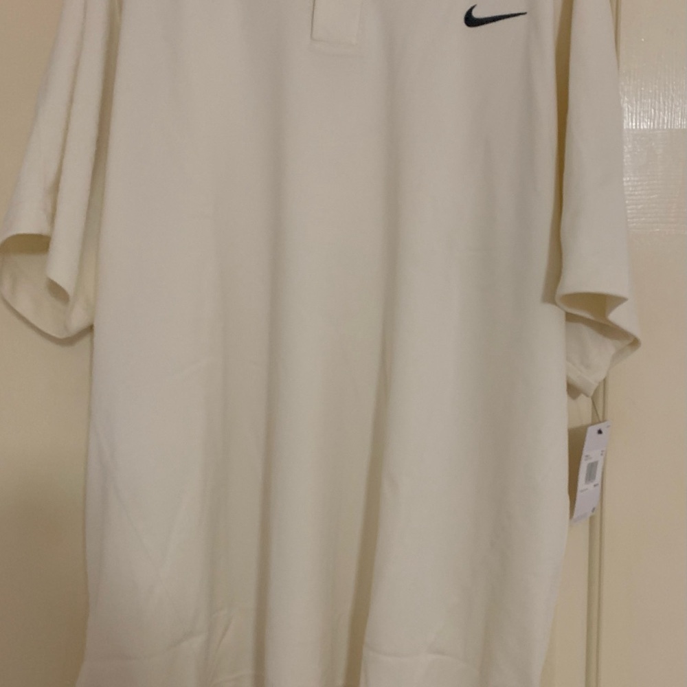 Nike Men's Off-White Polo Shirt